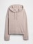 Kadın Açık Pembe Relaxed Cashsoft Kapüşonlu Sweatshirt 2