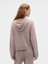 Kadın Açık Pembe Relaxed Cashsoft Kapüşonlu Sweatshirt 5