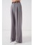 Kadın Bdart Yüksek Bel Pileli Palazzo Pantolon Gri 2