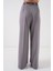 Kadın Bdart Yüksek Bel Pileli Palazzo Pantolon Gri 6