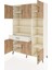 Hyperion Dolap 10 Raflı Tek Çekmeceli 6 Kapaklı 132X44X195 Aytaşı-Çam/aytaşı 3