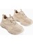 Erla Bej Kalın Tabanlı Bağcıklı Kadın Sneakers 1