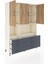 Hyperion Dolap 6 Raflı 6 Çekmeceli 3 Kapaklı 132X44X195 Aytaşı-Çam/antrasit 5