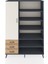 Hyperion Dolap 9 Raflı 3 Çekmeceli 3 Kapaklı 132X44X195 Antrasit-Aytaşı/çam 1