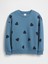 Kız Bebek Mavi Grafik Baskılı Sweatshirt 1