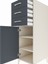 Kronos Dolap 2 Raflı 3 Çekmeceli Tek Kapaklı 44X59X134 Aytaşı-Antrasit 5
