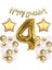Happy Birthday Banner Rakam Folyo Balon Metalik Balon Pullu Balon Zinciri 1