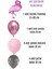 Pembe Sevimli Flamingo Doğum Günü Konsept- Folyo Balon Seti 2
