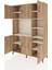 Hyperion Dolap 10 Raflı 6 Kapaklı 132X44X195 Çam-Çam/aytaşı 3