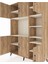 Hyperion Dolap 10 Raflı 6 Kapaklı 132X44X195 Çam-Çam/aytaşı 4