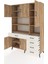 Hyperion Dolap 9 Raflı 5 Çekmeceli 5 Kapaklı 132X44X195 Çam-Çam/aytaşı 3