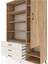 Hyperion Dolap 9 Raflı 3 Çekmeceli Tek Kapaklı 132X44X195 Çam-Çam/aytaşı 4