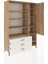 Hyperion Dolap 9 Raflı 3 Çekmeceli Tek Kapaklı 132X44X195 Çam-Çam/aytaşı 5