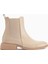 Juta Bej Lastikli Çekme Kadın Bot 1
