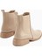 Juta Bej Lastikli Çekme Kadın Bot 5