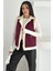 Kadın Peluş Kenarlı Cepli Yelek – Kontrastlı & Kışlık Stil 6