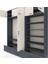 Hyperion Dolap 18 Raflı 4 Çekmeceli Tek Askılı 220X44X243 Antrasit-Aytaşı/antrasit 4