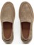 Hakiki Süet Deri Bej Loafer Erkek Ayakkabı - Kauçuk Taban - 4154 4