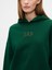 Kadın Koyu Yeşil Relaxed Gap Logo Fleece Sweatshirt 3