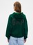 Kadın Koyu Yeşil Relaxed Gap Logo Fleece Sweatshirt 5