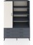 Kronos Dolap 8 Raflı 6 Çekmeceli Tek Kapaklı 132X59X195 Antrasit-Aytaşı/antrasit 1