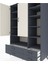 Kronos Dolap 10 Raflı 4 Çekmeceli 2 Kapaklı 132X59X195 Antrasit-Aytaşı/antrasit 4