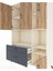 Hyperion Dolap 7 Raflı 2 Çekmeceli 4 Kapaklı 132X44X195 Aytaşı-Çam/antrasit 4