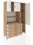Hyperion Dolap 8 Raflı 4 Çekmeceli 3 Kapaklı 132X44X195 Çam-Aytaşı/çam 5