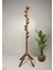 Ahşap Ayaklı Askılık Portmanto Modern Elbise Askısı Konfeksiyon 175 cm Naturel Ceviz 1