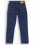 501 Crop Salsa Stonewash Kadın Lacivert Jean Kot Denim Pantolon A7739-0000 5