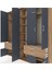 Hyperion Dolap 11 Raflı 4 Çekmeceli 2 Askılı 220X44X243 Çam-Antrasit/çam 4
