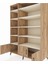 Kronos Dolap 10 Raflı 3 Kapaklı 132X59X195 Çam-Çam/aytaşı 4