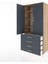 Hyperion Dolap 4 Raflı 4 Çekmeceli 2 Kapaklı 88X44X195 Çam-Antrasit 4