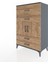 Hyperion Dolap Tek Raflı 4 Çekmeceli 2 Kapaklı 88X44X134 Antrasit-Çam 3