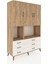 Hyperion Dolap 6 Raflı 6 Çekmeceli 3 Kapaklı 132X44X195 Çam-Çam/aytaşı 2