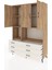 Hyperion Dolap 6 Raflı 6 Çekmeceli 3 Kapaklı 132X44X195 Çam-Çam/aytaşı 3