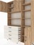 Arges Dolap 9 Raflı 4 Çekmeceli 3 Kapaklı 132X30X195 Çam-Çam/aytaşı 4