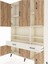 Arges Dolap 8 Raflı 2 Çekmeceli 6 Kapaklı 132X30X195 Aytaşı-Çam/aytaşı 4