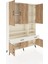 Arges Dolap 8 Raflı 2 Çekmeceli 6 Kapaklı 132X30X195 Aytaşı-Çam/aytaşı 5