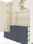 Arges Dolap 8 Raflı 6 Çekmeceli 3 Kapaklı 132X30X195 Aytaşı-Aytaşı/antrasit 4