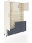 Arges Dolap 8 Raflı 6 Çekmeceli 3 Kapaklı 132X30X195 Aytaşı-Aytaşı/antrasit 5