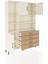 Arges Dolap 8 Raflı 4 Çekmeceli 3 Kapaklı 132X30X195 Aytaşı-Aytaşı/çam 5