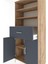 Hyperion Dolap 4 Raflı Tek Çekmeceli 2 Kapaklı 88X44X195 Çam-Antrasit 5