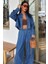 Denim Gömlek Plazzo Pantolon Takım 10163-08 7