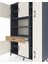 Hyperion Dolap 10 Raflı Tek Çekmeceli 6 Kapaklı 132X44X195 Antrasit-Aytaşı/çam 4