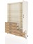 Arges Dolap 7 Raflı 6 Çekmeceli Tek Kapaklı 132X30X195 Aytaşı-Aytaşı/çam 3