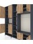 Hyperion Dolap 18 Raflı 8 Kapaklı Tek Askılı 220X44X243 Antrasit-Çam/antrasit 4
