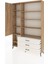Arges Dolap 9 Raflı 3 Çekmeceli Tek Kapaklı 132X30X195 Çam-Çam/aytaşı 3