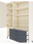 Hyperion Dolap 9 Raflı 3 Çekmeceli Tek Kapaklı 132X44X195 Aytaşı-Aytaşı/antrasit 4