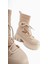 Casey Bej Kalın Tabanlı Bağcıklı Kadın Bot 3